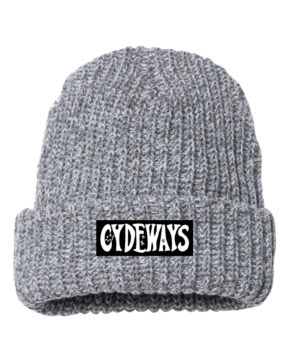 Woven Tag Beanie (Gray)