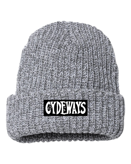 Woven Tag Beanie (Gray)